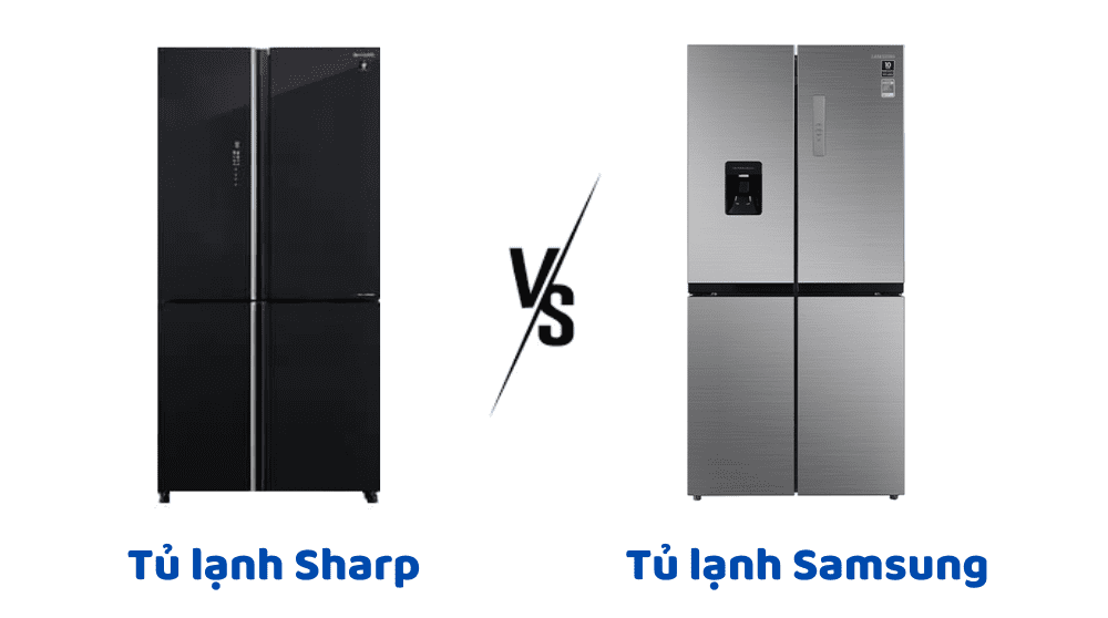 so sanh tu lanh sharp va samsung