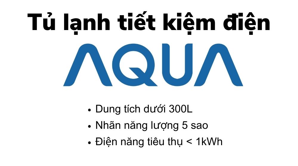Tủ lạnh Aqua tiết kiệm điện giá rẻ | dùng ~1 số điện mỗi ngày 6 tu lanh aqua tiet kiem dien
